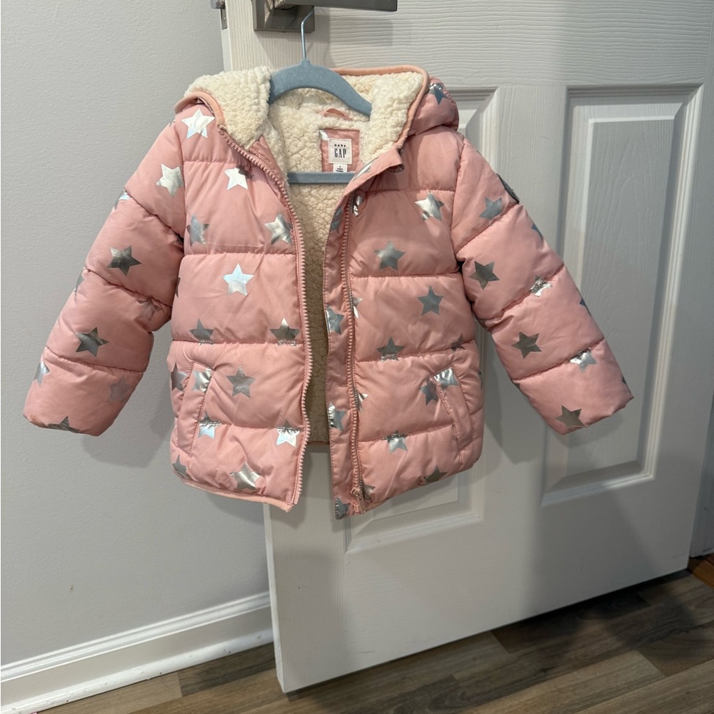 GAP Pink Jacket with Silver Stars